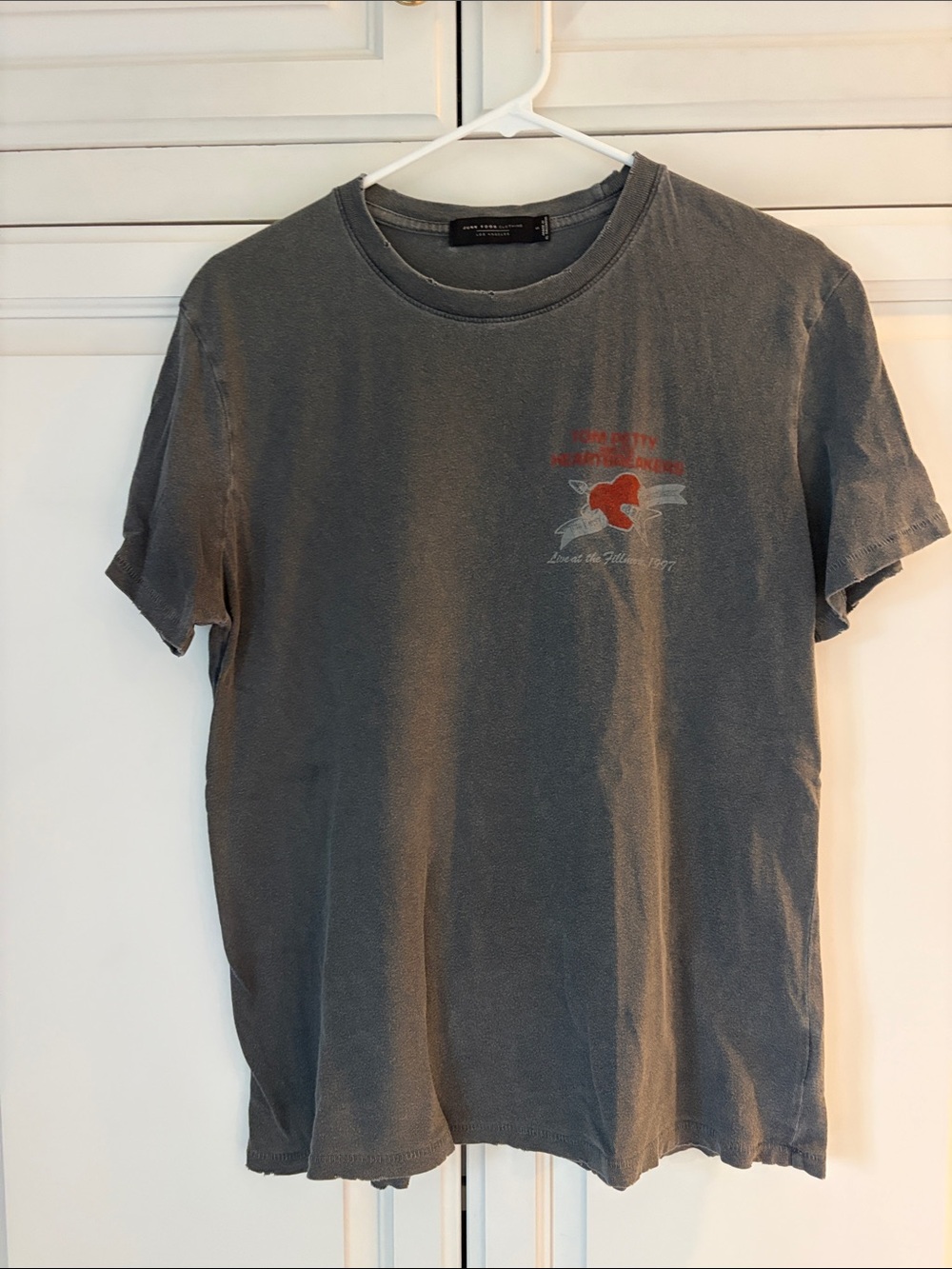 Junk Food Clothing - Tom Petty & The Heartbreakers Gray Tee